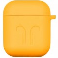 Чохол для навушників 2E для Apple AirPods Pure Color Silicone Imprint 1.5 мм Yellow (2E-AIR-PODS-IBSI-1.5-YW)