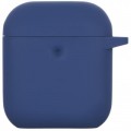 Чохол для навушників 2E для Apple AirPods Pure Color Silicone 3.0 мм Navy (2E-AIR-PODS-IBPCS-3-NV)