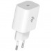 Зарядное устройство 2E USB-C Wall Charger PD3.0 DC5V/3A, 20W, white (2E-WC1USBC20W-W)