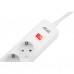 Сетевой фильтр питания 2E 5XSchuko, 3G*1.5мм, 3*USB-A, 2м, white (2E-SP515M2USBWH)