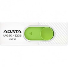 USB флеш накопитель ADATA 32GB UV320 White/Green USB 3.1 (AUV320-32G-RWHGN)