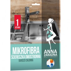 Салфетки для уборки Anna Zaradna из микрофибры двухсторонняя 1 шт. (5903936017676)