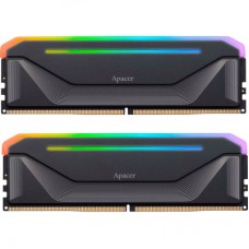 Модуль памяти для компьютера DDR5 32GB (2x16GB) 5200 MHz NOX RGB Black Apacer (AH5U32G52C522NBAA-2)