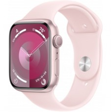 Смарт-годинник Apple Watch Series 9 GPS 41mm Pink Aluminium Case with Light Pink Sport Band - S/M (MR933QP/A)