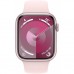 Смарт-годинник Apple Watch Series 9 GPS 41mm Pink Aluminium Case with Light Pink Sport Band - S/M (MR933QP/A)