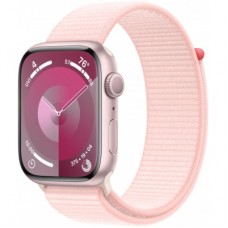 Смарт-годинник Apple Watch Series 9 GPS 41mm Pink Aluminium Case with Light Pink Sport Loop (MR953QP/A)