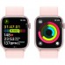 Смарт-часы Apple Watch Series 9 GPS 41mm Pink Aluminium Case with Light Pink Sport Loop (MR953QP/A)