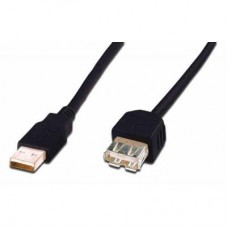 Дата кабель USB 2.0 AM/AF 5.0m Assmann (AK-300202-050-S)