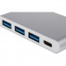 Концентратор Type-C 3.1 to 3xUSB 3.0 + Type-C 10 cm Atcom (12808)