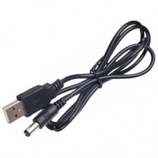 Кабель живлення USB to DC 3.5 1.0m 2A black Atcom (10035)