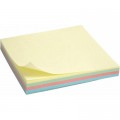 Папір для нотаток Axent with adhesive layer 75x75мм, 100sheets.,pastel colors mix (2325-01-А)