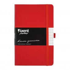 Книга записна Axent Partner, 125*195, 96sheets, square, red (8201-03-А)