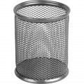 Підставка для ручок Axent square 80х80х100мм, wire mesh, silver (2111-03-A)