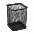 Подставка для ручек Axent square 80х80х100мм, wire mesh, black (2111-01-A)