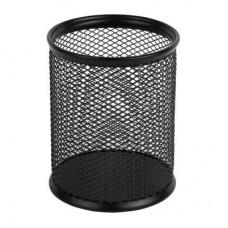 Підставка для ручок Axent round 80х80х100мм, wire mesh, black (2110-01-A)