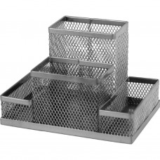 Подставка для мелочей Axent 155x103x100мм, wire mesh, silver (2117-03-A)