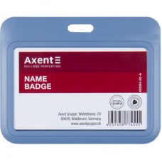 Бейдж Axent слайдер горизонтальний, 85х54мм , димчастий синій (4500H-02-A)