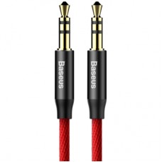 Кабель мультимедійний Jack 3.5mm Yiven M30 M/M 1m red-black Baseus (CAM30-B91)