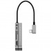 Концентратор Baseus USB3.1 Type-C to HDMI/USB 3.0x3/TF,SD/Type C PD/3.5mm (CAHUB-WJ0G)