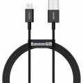 Дата кабель USB 2.0 AM to Lightning 1.0m 2.4A Superior Series Black Baseus (CALYS-A01)