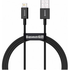 Дата кабель USB 2.0 AM to Lightning 1.0m 2.4A Superior Series Black Baseus (CALYS-A01)