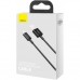 Дата кабель USB 2.0 AM to Lightning 1.0m 2.4A Superior Series Black Baseus (CALYS-A01)