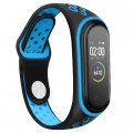 Ремінець до фітнес браслета BeCover Nike Style для Xiaomi Mi Smart Band 5 Black-Blue (705150)