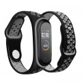 Ремінець до фітнес браслета BeCover Nike Style для Xiaomi Mi Smart Band 5 Black-Gray (705151)