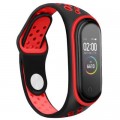 Ремінець до фітнес браслета BeCover Nike Style для Xiaomi Mi Smart Band 5 Black-Red (705153)