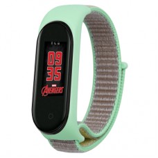 Ремінець до фітнес браслета BeCover Nylon Style для Xiaomi Mi Smart Band 5/6 Green-Sand (705419)