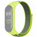 Ремінець до фітнес браслета BeCover Nylon Style для Xiaomi Mi Smart Band 7 Lime-Gray (707664)