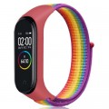 Ремешок для фитнес браслета BeCover Nylon Style для Xiaomi Mi Smart Band 7 Red-Rainbow (707669)