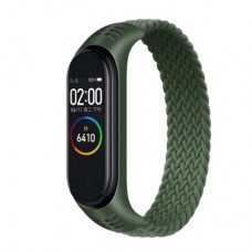 Ремешок для фитнес браслета BeCover Elastic Nylon Style для Xiaomi Mi Smart Band 5/6 (Size M) Khaki (706150)