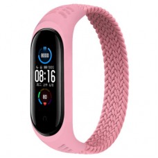 Ремешок для фитнес браслета BeCover Elastic Nylon Style для Xiaomi Mi Smart Band 5/6 (Size M) Pink (706152)