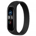 Ремешок для фитнес браслета BeCover Elastic Nylon Style для Xiaomi Mi Smart Band 5/6 (Size S) Black (706145)