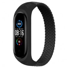 Ремінець до фітнес браслета BeCover Elastic Nylon Style для Xiaomi Mi Smart Band 5/6 (Size S) Black (706145)