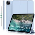 Чехол для планшета BeCover Tri Fold Soft TPU Silicone Apple iPad Pro 12.9 2020/2021/2022 Light Blue (711737)