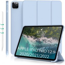 Чохол до планшета BeCover Tri Fold Soft TPU Silicone Apple iPad Pro 12.9 2020/2021/2022 Light Blue (711737)