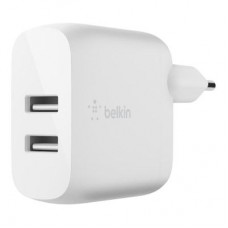 Зарядний пристрій Belkin Home Charger (24W) DUAL USB 2.4A, white (WCB002VFWH)