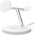 Зарядное устройство Belkin MagSafe 3in1 Wireless Charger, white (WIZ017VFWH)