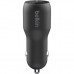 Зарядний пристрій Belkin Car Charger 37W PD PPS Dual Black (CCB004BTBK)