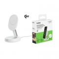 Зарядний пристрій Belkin 15W Magnetic Stand Qi2 white (WIA008BTWH)