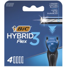 Сменные кассеты Bic Flex 3 Hybrid 4 шт. (3086123480926)