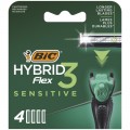 Сменные кассеты Bic Flex 3 Hybrid Sensitive 4 шт. (3086123644878)