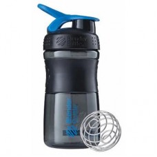 Шейкер спортивный BlenderBottle SportMixer 590ml Black/Cyan ORIGINAL (SM 20oz Black/Cyan)