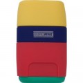 Точилка Buromax RUBBER TOUCH /large, container, eraser (BM.4771-1)