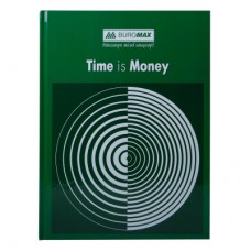 Канцелярська книга Buromax А4 TIME IS MONEY, 96 аркушів, клітинка, зелена (BM.2400-104)