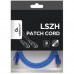 Патч-корд 1м S/FTP Cat 6A CU LSZH blue Cablexpert (PP6A-LSZHCU-B-1M)