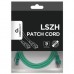 Патч-корд 0.25м S/FTP Cat 6A CU LSZH green Cablexpert (PP6A-LSZHCU-G-0.25M)