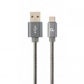 Дата кабель USB 2.0 AM to Type-C 2.0m Cablexpert (CC-USB2S-AMCM-2M-BG)